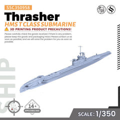 SSMODEL SSC350958 1/350 Military Model Kit HMS T Class Submarine Thrasher