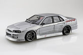 Aoshima AO-06877 1/24 Tuned Car Kit D1 Spec Replica URAS Nissan ER34 Skyline R34