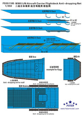 FIVE STAR FS351185 1/350 WWll IJN Aircraft Carrier Flightdeck Anti-dropping Net