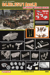 DRAGON 6984 1/35 1/35 Sd.Kfz.251 Ausf.D w/Night Vision Falke Model Kit