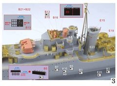 Five Star FS352010 1/350 HMS Destroyer Eskimo 1939 Upgrade Parts for Trumpeter