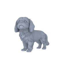 Detail view of Yao's Studio LYTR190 Shih Tzu Resin Miniature Model 3-Figure Set, Unpainted Cute Pet Figures, DIY Painting Scene Decoration Miniatures Diorama Resin Figures Model