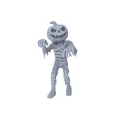 Detail view of MRY-SFW LYGR148 Halloween pumpkin family wargame model resin blank wargame miniature figure scene character figure hand painted Model