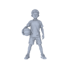 Detail view of Yao's Studio LYTR224 5-Piece Unpainted Miniature Family Sports Set - Perfect for Community Park & Street Leisure Dioramas Miniatures Diorama Resin Figures Model