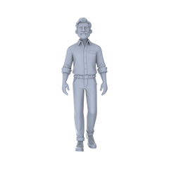 Detail view of Yao's Studio LYTr243 Unpainted Multi-Age Urban Pedestrian 6-Pack, Miniature Diorama Accessories for Model Painters & Scene Enthusiasts Miniatures Diorama Resin Figures Model