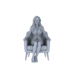 Detail view of Yao's Studio LYTR245 Miniature Leisure Seated Figure 5-Pack, Unpainted Diorama Models for Home & Caf¡§| Scene Building Miniatures Diorama Resin Figures Model