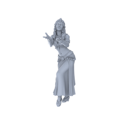 Detail view of Yao's Studio LYTR247 Belly Dance Women Resin Miniature Model 6-Figure Set, Unpainted Exotic Dancer Figures, DIY Painting Scene Decoration Miniatures Diorama Resin Figures Model