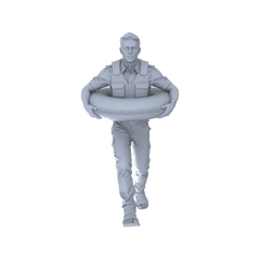 Detail view of MRY-SFW LYTR250D Modern Lifeguard Male Single with Lifebuoy 1pc Model