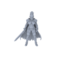 Detail view of MRY-SFW LYGR139 Knight And Pirate Resin White Model Wargame Miniature Soldier Scene Character Hand Figure Hand Painted Model