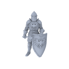 Detail view of MRY-SFW LYGR139 Knight And Pirate Resin White Model Wargame Miniature Soldier Scene Character Hand Figure Hand Painted Model