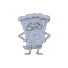 Detail view of MRY-SFW LYGR083 sponge passers by anime theme war chess resin white model miniature soldier scene character figure hand painted Model