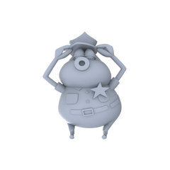 Detail view of MRY-SFW LYGR083 sponge passers by anime theme war chess resin white model miniature soldier scene character figure hand painted Model