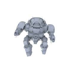 Detail view of MRY-SFW LYGR133 Wasteland Style Doomsday Robot Combat Motion Game Theme Wargame Resin White Model Wargame Miniature Soldier Scene Character Hand Figure Hand Painted Model