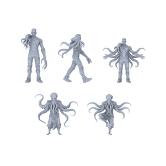 MRY-SFW LYGR058 Biological Mutation Series, Octopus Human, wargame, resin blank model, sci-fi theme, fantasy theme, miniature figure, scene character, figure, hand-painted S Scale 3D Printed Resin Model Kit by SSMODEL