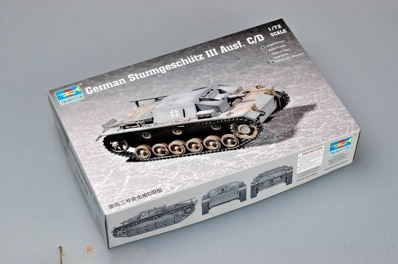 Trumpeter 1/72 07257 Sturmgeschutz III Ausf C/D — scale model kit