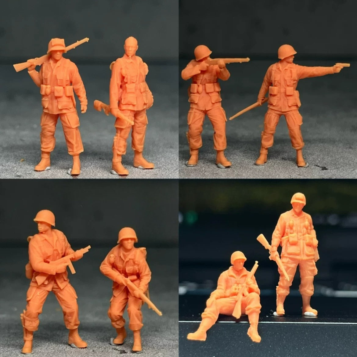 World War II Airborne Troops 101 troops, 8-person group  LSSNo33 1/35/48/64/72/87/100/144