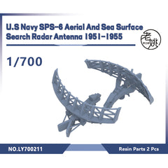 Yao's Studio LY211 1/700(350,200,144)  Model Upgrade Parts U.S Navy SPS-6 Aerial And Sea Surface Search Radar Antenna 1951-1955