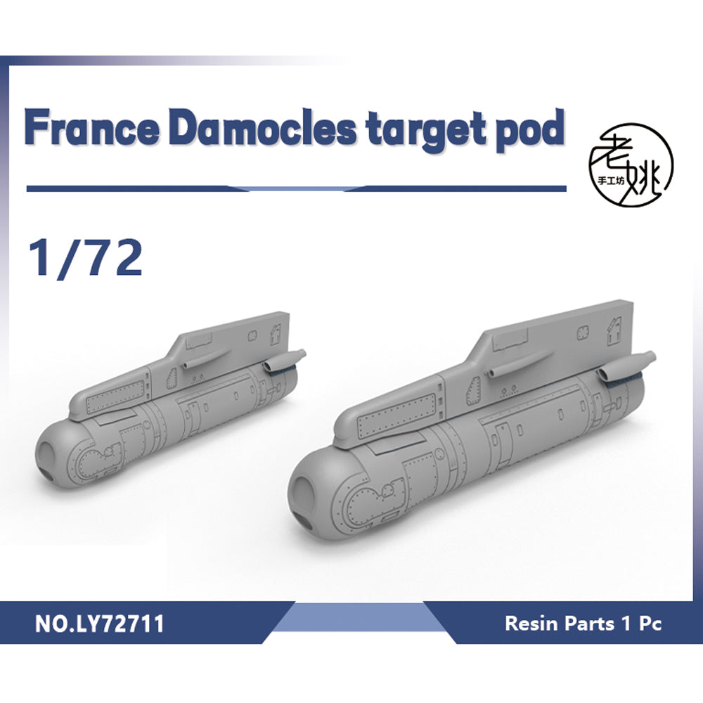 Yao's Studio LY711 Model Upgrade Parts France Mirage2000 Carry Weapon Damocles target pod Main image