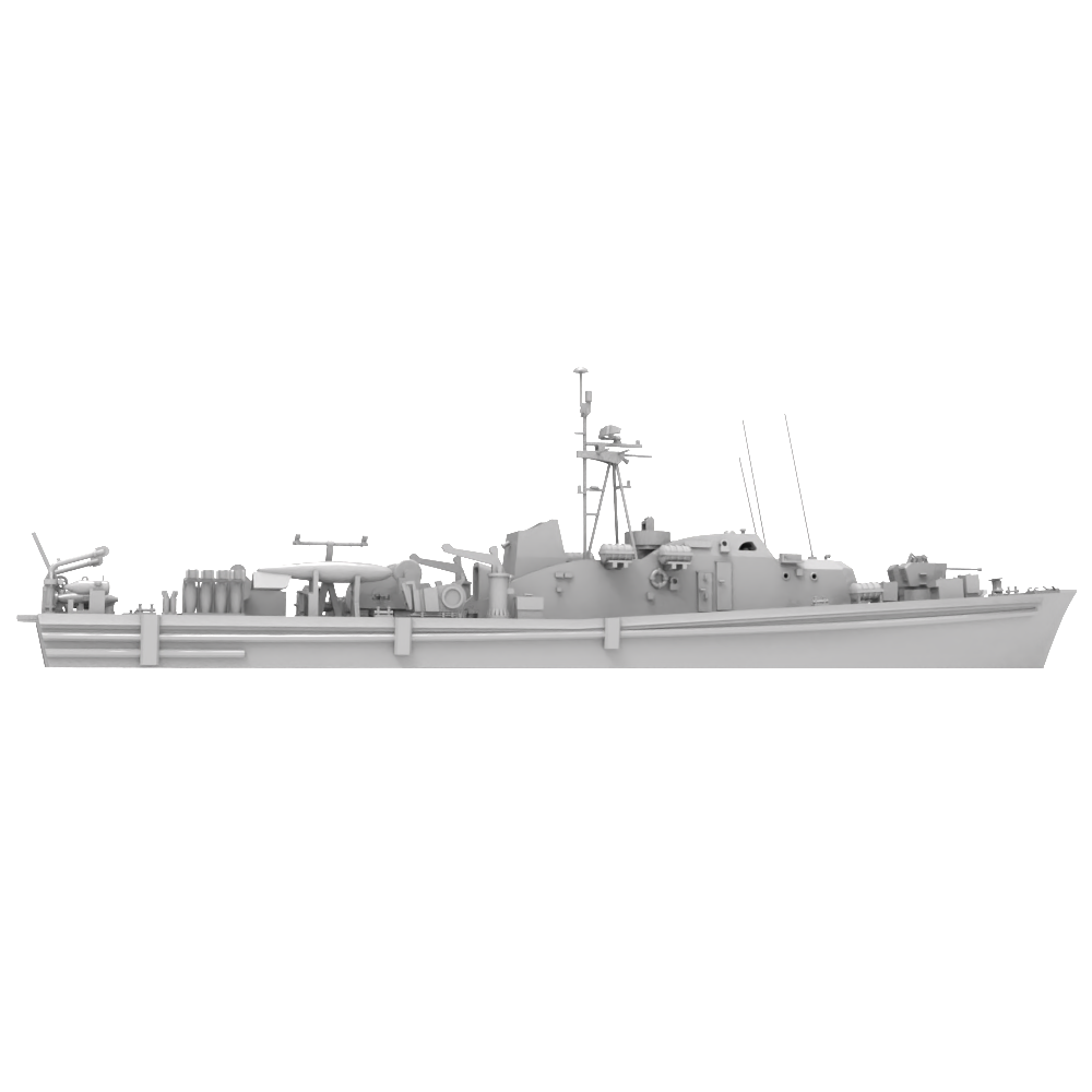 RHWS017 Germany SCH¨¹TZE CLASS Submarine Chaser SCH¨¹TZE M1062 Water line — detail view 3