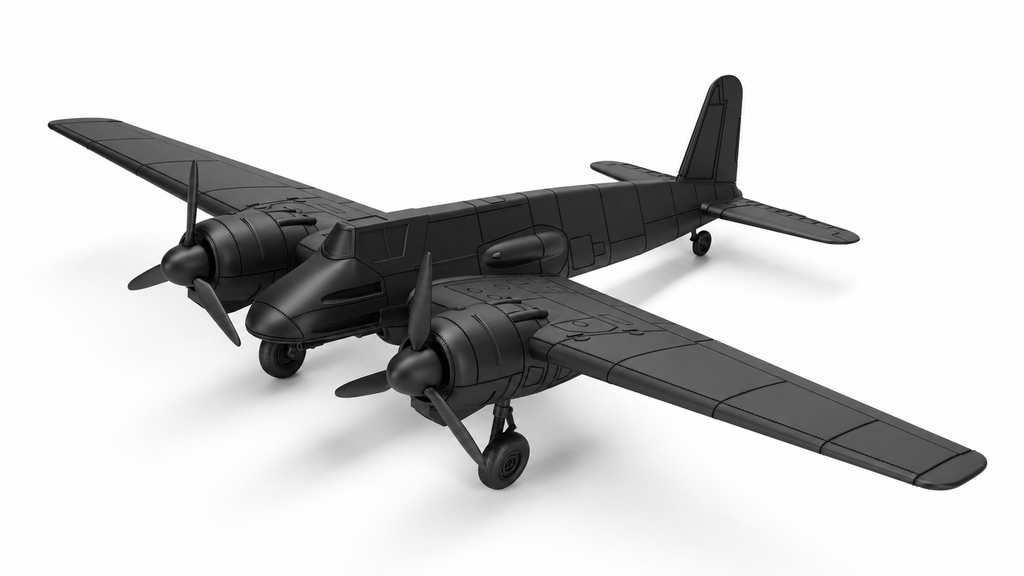 SSMODEL 1/72 1/144 Multi Scale Henschel Hs 129 B-2 + 3 Pilots Germany WW2 MODEL kit RSS0003