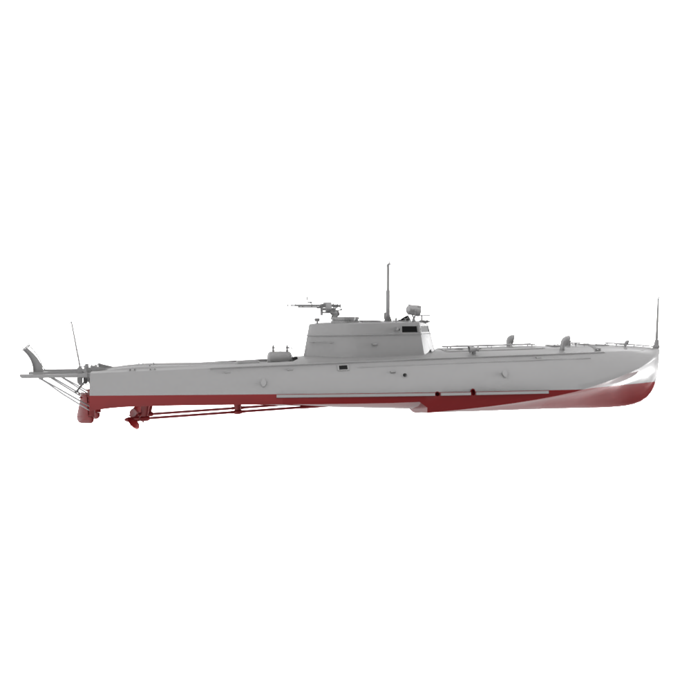 RHWS029S-A   Military Model Kit Full Hull Soviet G-5 Class Motor Torpedo Boat