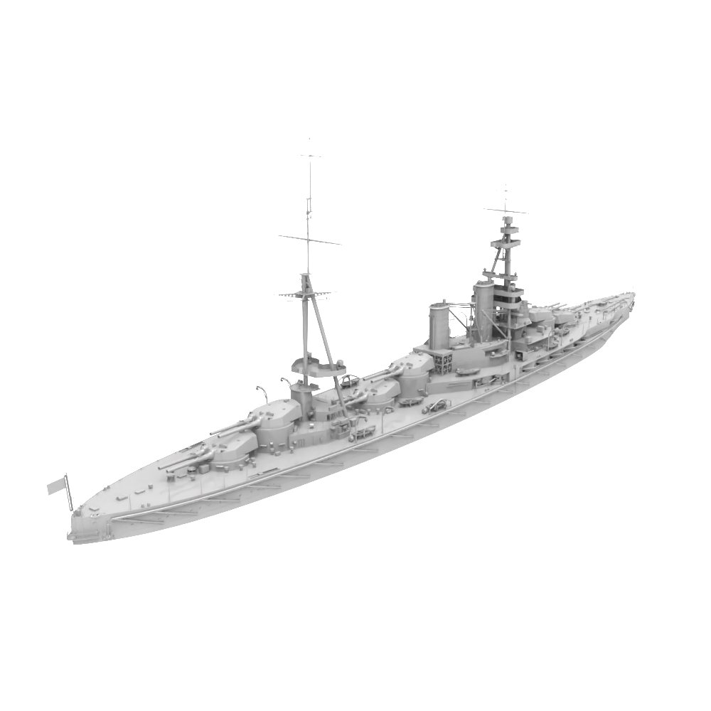 RHWS043 Military Model Kit Water Line IJN Hyuga Battleship