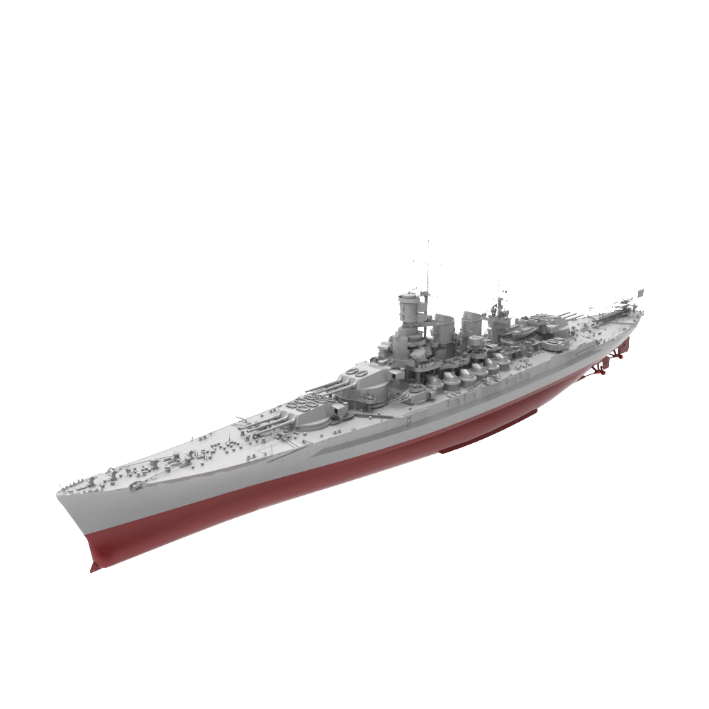 RHWS044S   Military Model Kit Full Hull  Italy RN Roma Battleship