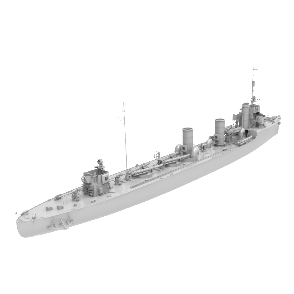 RHWS045  Military Model Kit Water Line German destroyer G-101