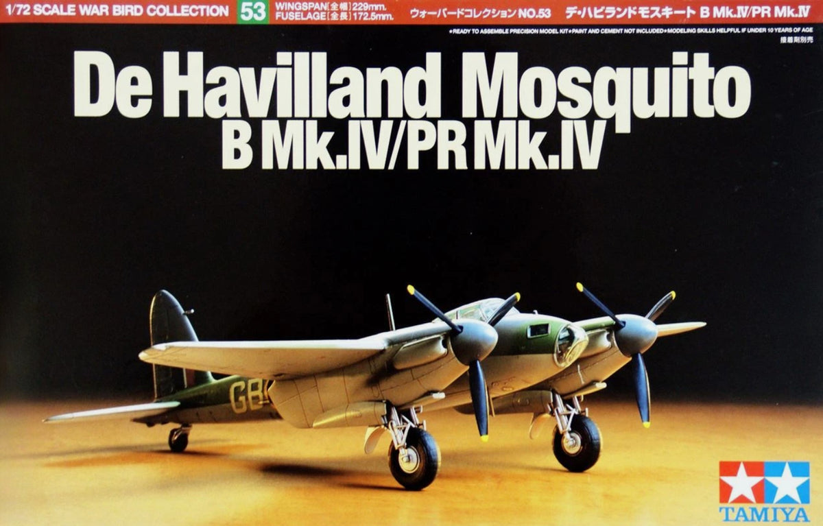 Tamiya 1/72 60753 Royal Air Force de Havilland Mosquito B Plastic Model Kit