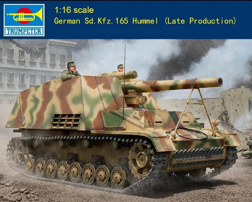 Trumpeter 00953 1/16 German Sd.Kfz.165 Hummel (Late Production) Model Kit — scale model kit