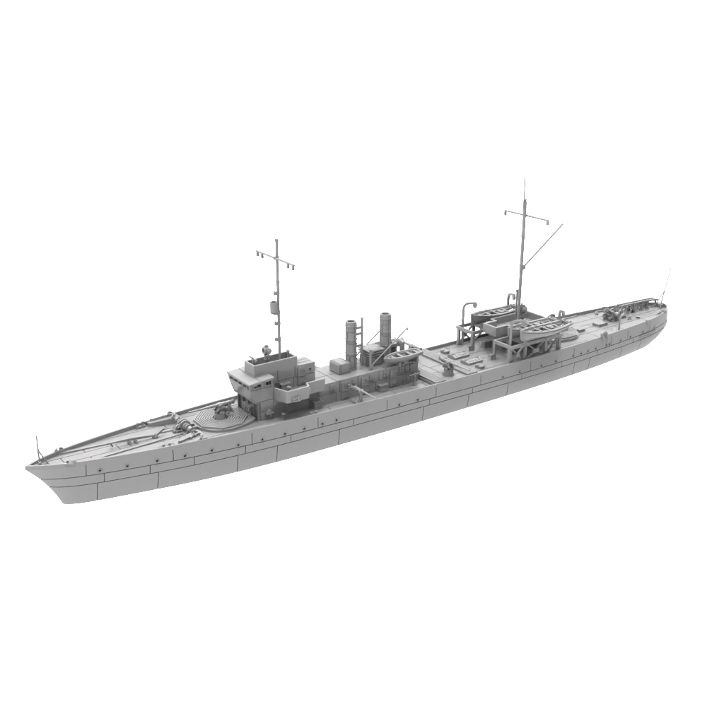 RHWS016 France Marne Class Destroyer Marne Water line
