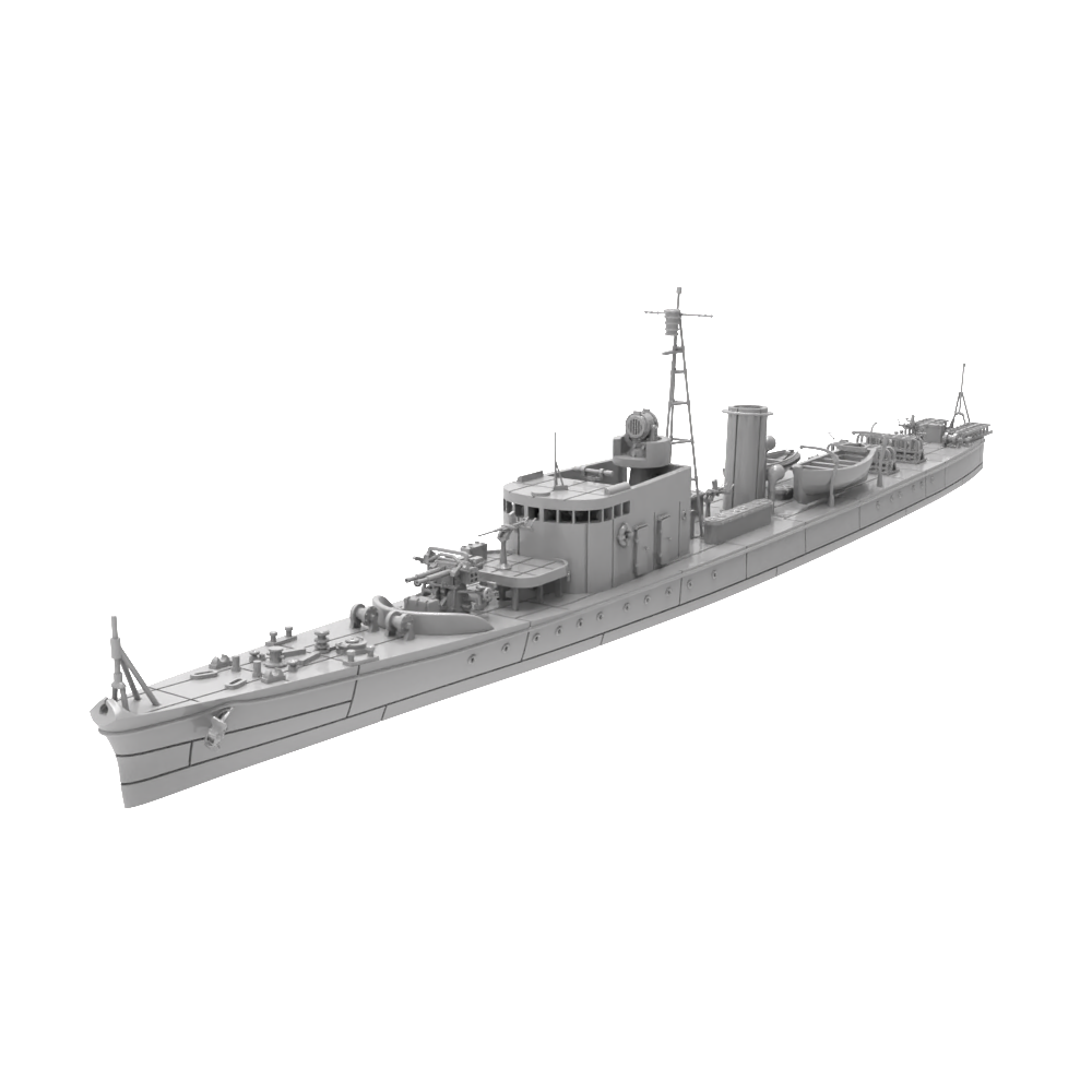 RHWS012 IJN Type K-7 No.4 Submarine Chaser Kusentei Water line