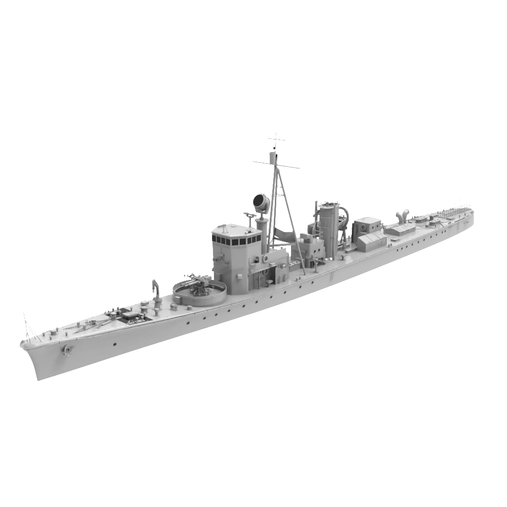RHWS014 IJN Type K-3 No.1 Submarine Chaser Kusentei Water line Main image