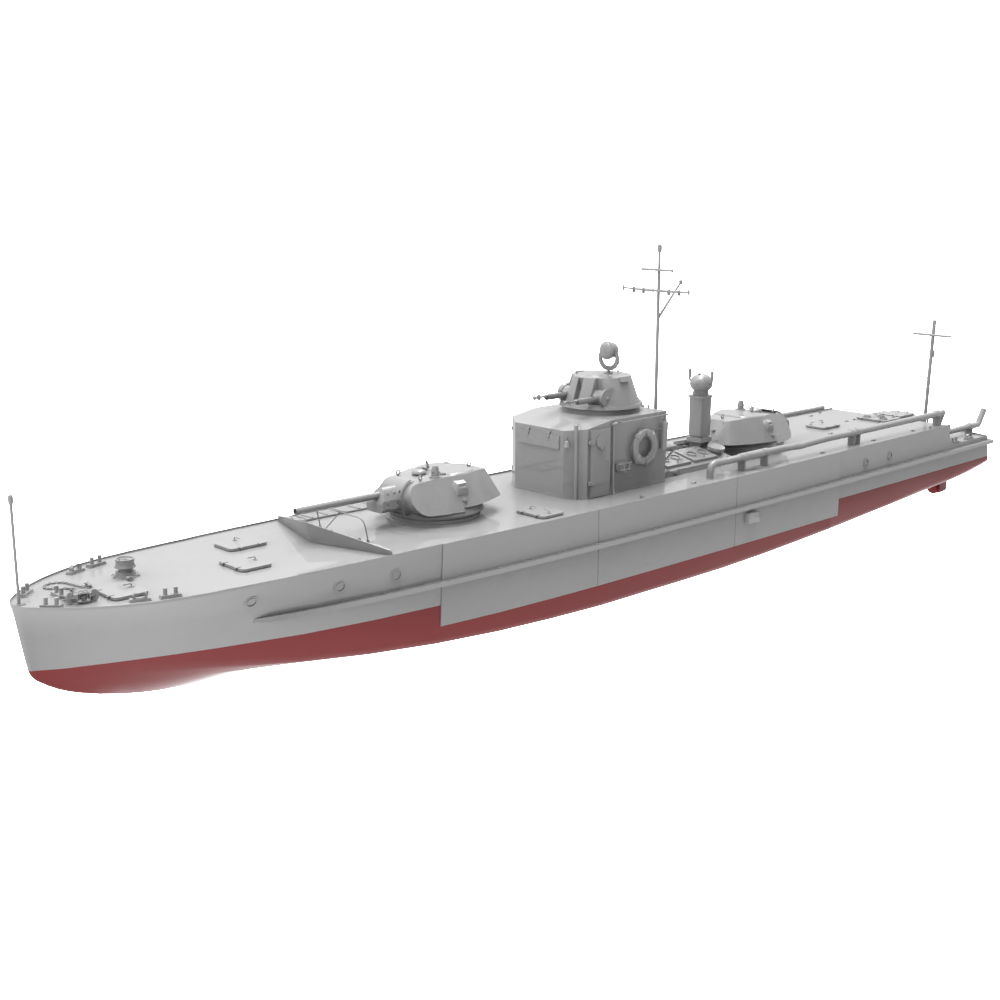 RHWS019S  Military Model Kit Full Hull Project 1124 Early Variant Main image