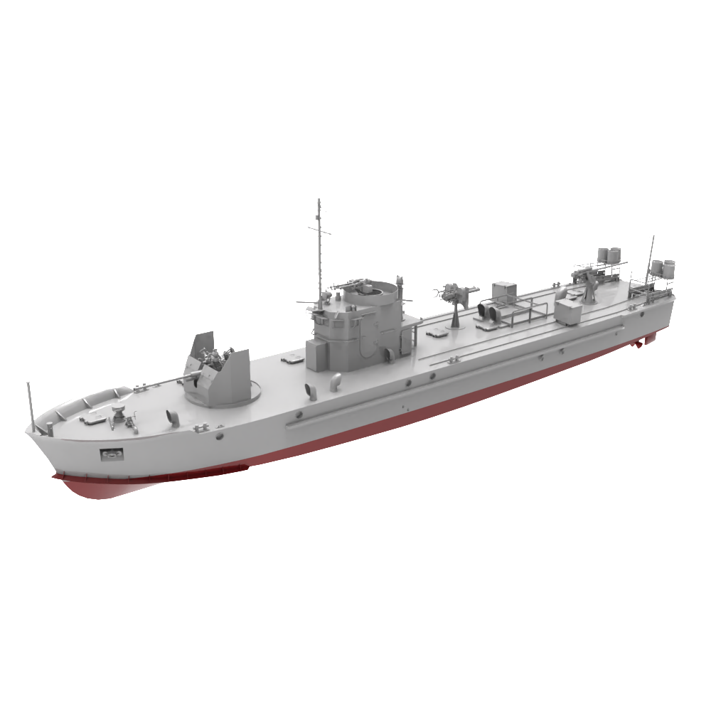 RHWS026S  Military Model Kit Full Hull USSR Project 194 ARMORED GUN BOATS