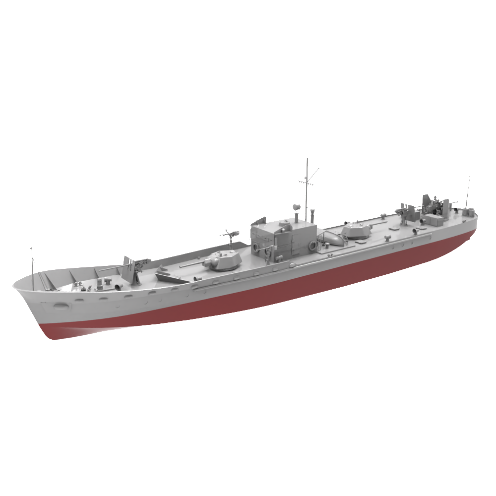 RHWS024S  Military Model Kit Full Hull USSR Project 161/161M ARMORED GUN BOATS
