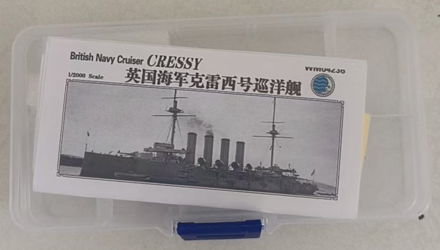 SSMODEL WM04236 UK Armoured Cruiser Cressy 1/2000 Resin Model with PE — detail view 3