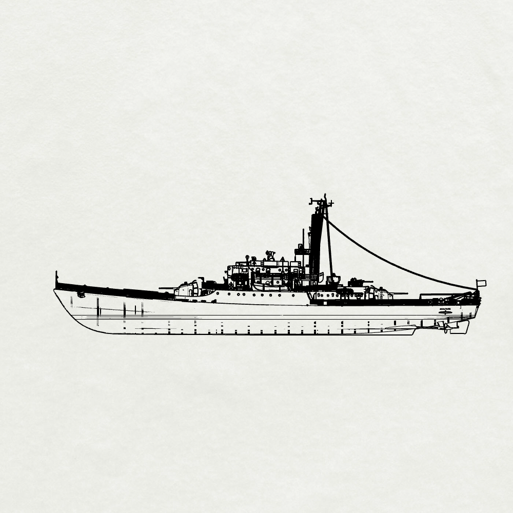 SSMODEL 622S  Military Model Kit Italy Frigates Albatros-Class, Albatros F543 Full Hull