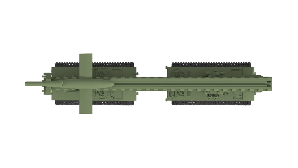 SSMODEL 1/87 V-1 auf E-100 Ausf.B German missile resin model kit TSS0870332