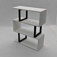 LYTP12604BL/M/S 1/12 White Open Back Bookshelf Dollhouse Miniature Mini Diorama Bedroom Furniture BJD Ornamental