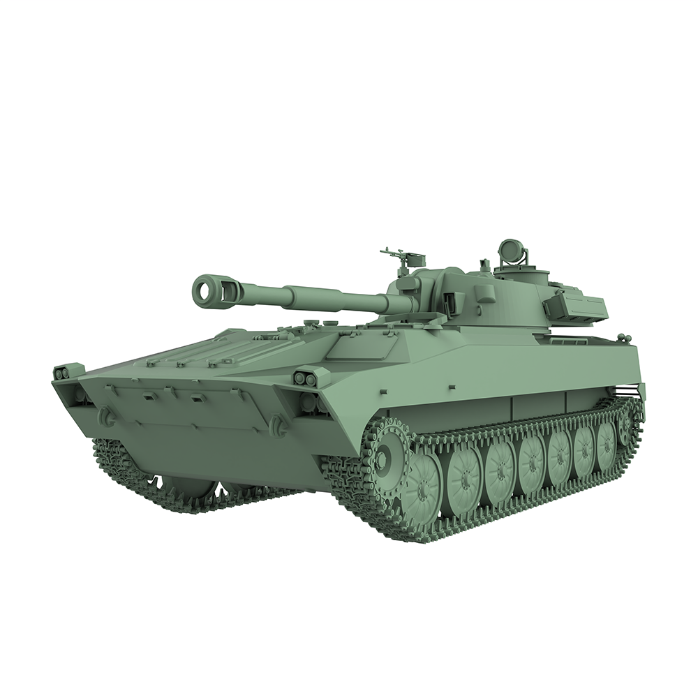 SSMODEL SS643 Military Model Kit USSR Self-Propelled Artillery 2S1 Gvozdika 3D Printed Resin Model Kit by SSMODEL