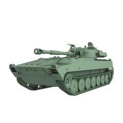 SSMODEL SS643 Military Model Kit USSR Self-Propelled Artillery 2S1 Gvozdika 3D Printed Resin Model Kit by SSMODEL