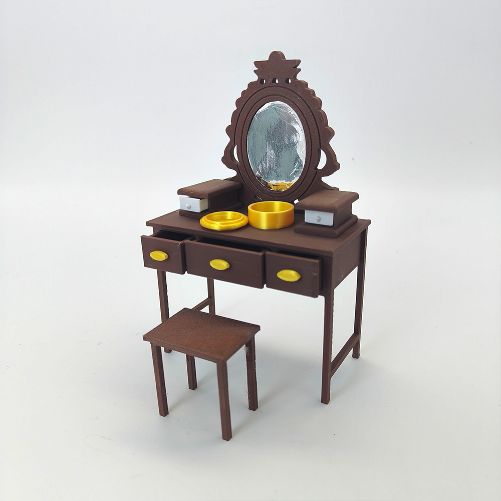 LYTP12206 1/12 Vintage Vanity Set Miniature Display 1:12 Scale