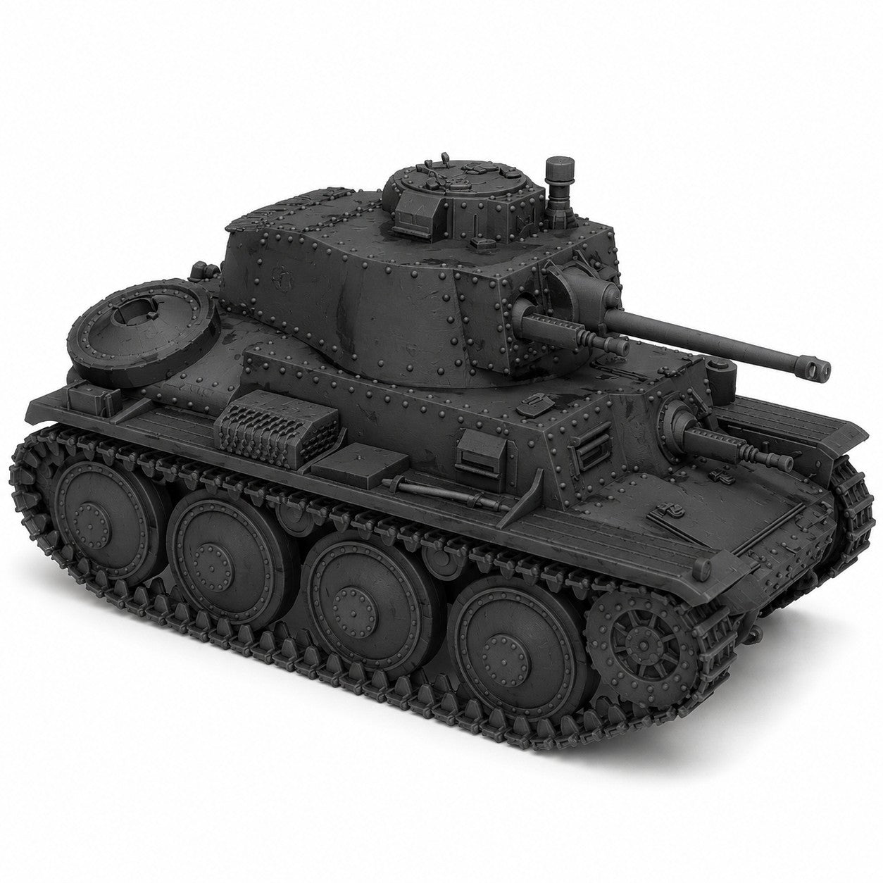 SSMODEL 1/350 Panzerkampfwagen 38(t) tank Resin Model Kit TSS3500189 — detail view 2