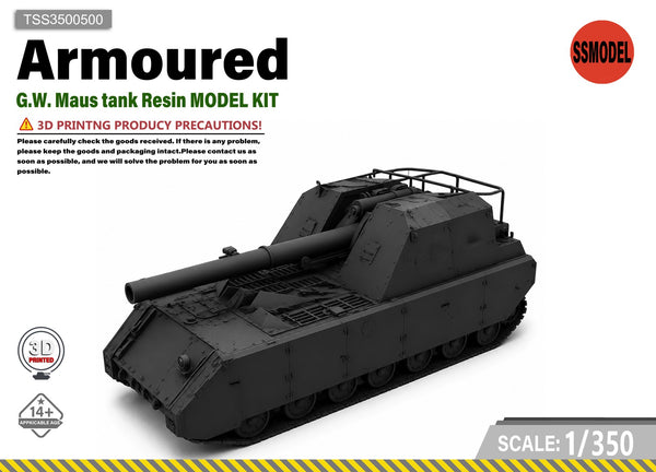 SSMODEL 1/350 G.W. Maus tank Resin MODEL KIT TSS3500500