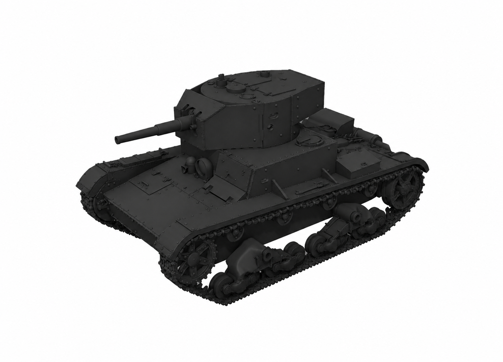 SSMODEL 1/350 T-26E v3 Soviet light tank Resin Model Kit TSS3500063
