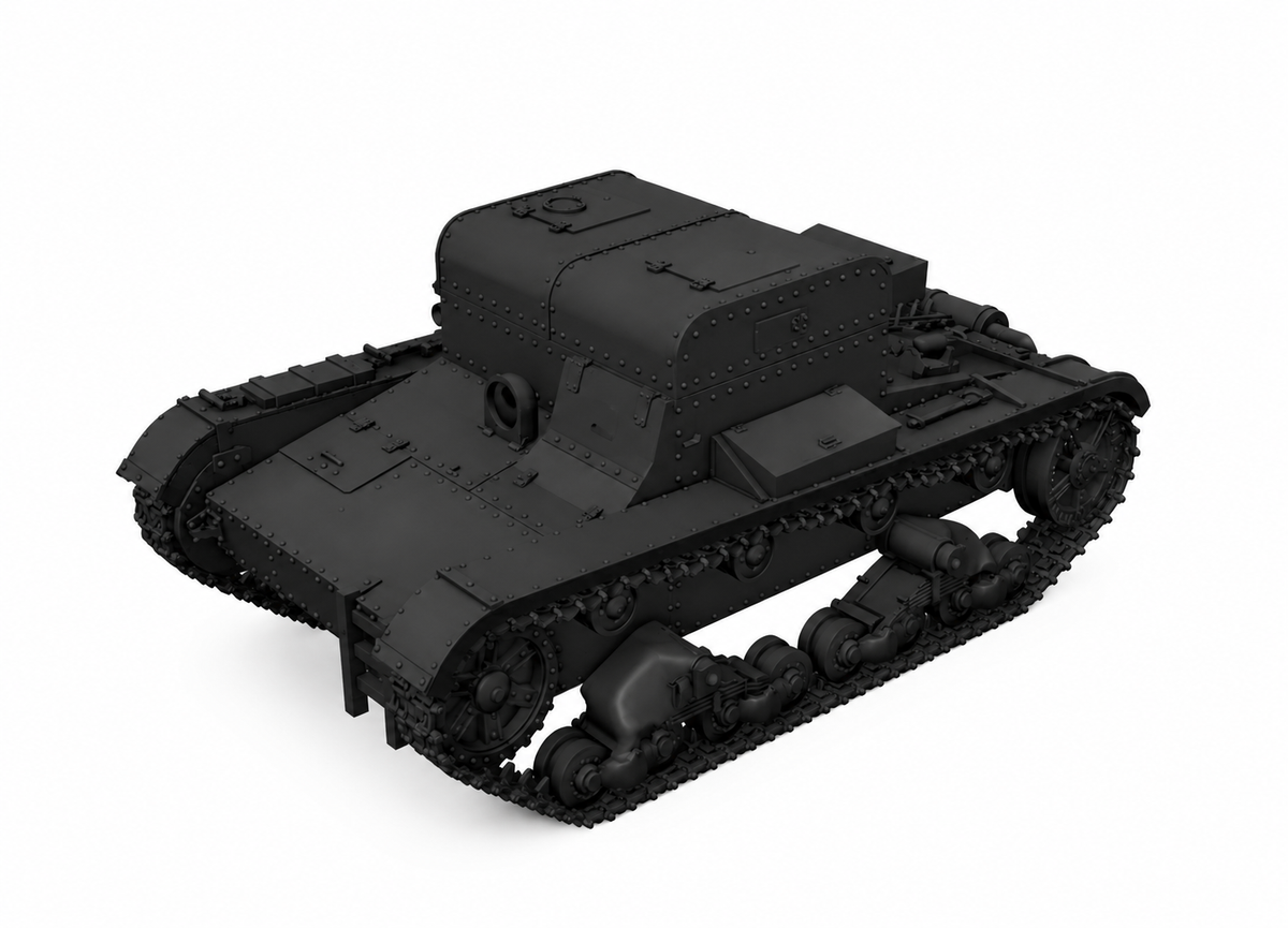 SSMODEL 1/120 T-26T tank Resin Model Kit TSS1200079 — detail view 2