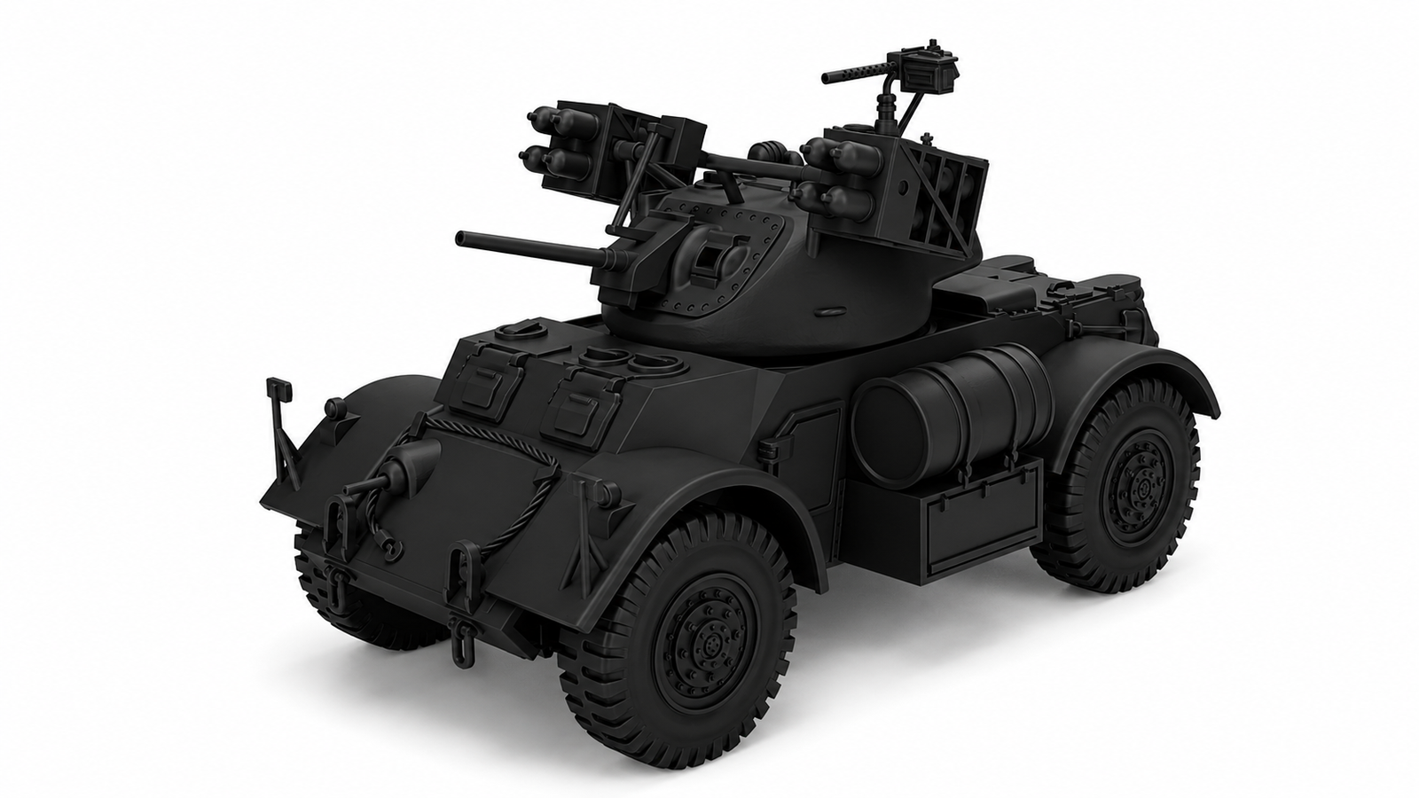 SSMODEL 1/56 Staghound Mk.I with Landmattress Resin MODEL KIT TSS0560957 — scale model kit