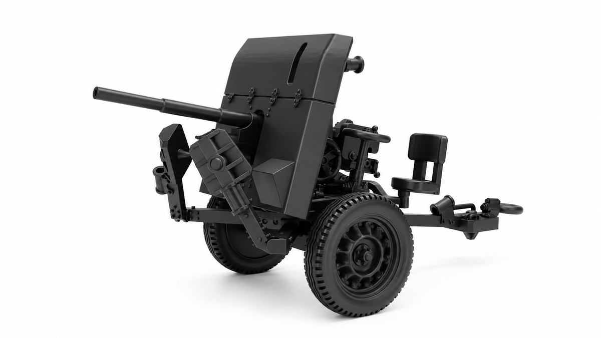 SSMODEL 1/220 Ordnance QF 2-Pounder AT UK Resin MODEL KIT TSS2201512 — scale model kit