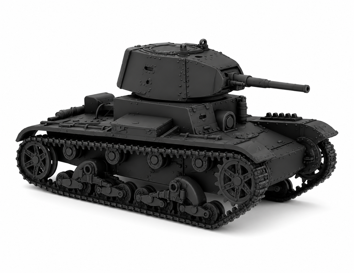 SSMODEL 1/700 Light tank T-26 model 1938 USSR Tank Resin MODEL KIT TSS7000969 — scale model kit